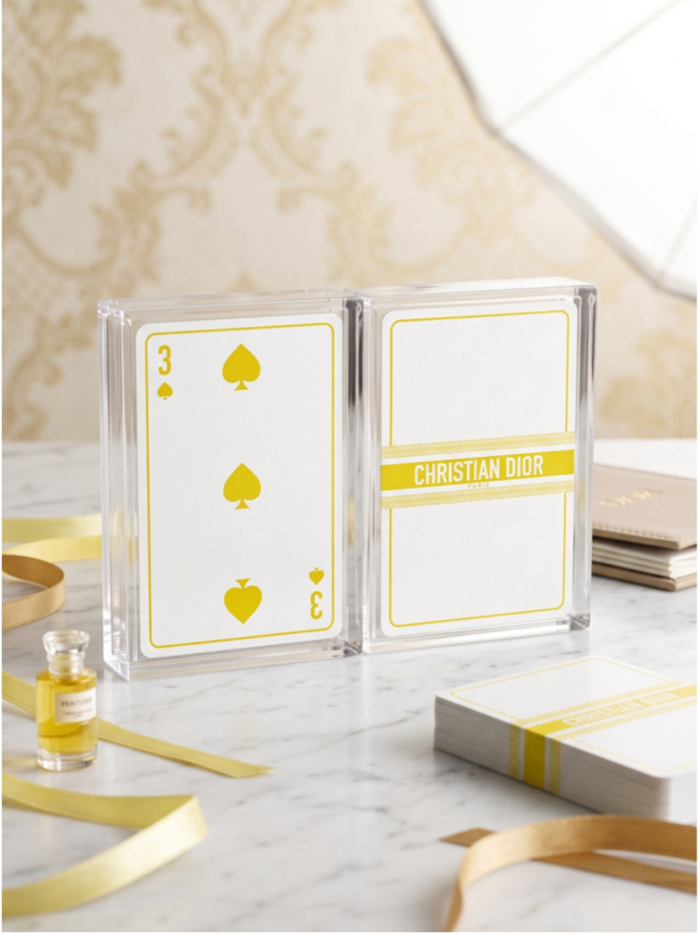 Christian Dior 3 of Spades Playing Card